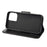Well-protected Butterfly Flower Imprint Leather Wallet Phone Stand Case for iPhone 13 6.1 inch - Black - 5