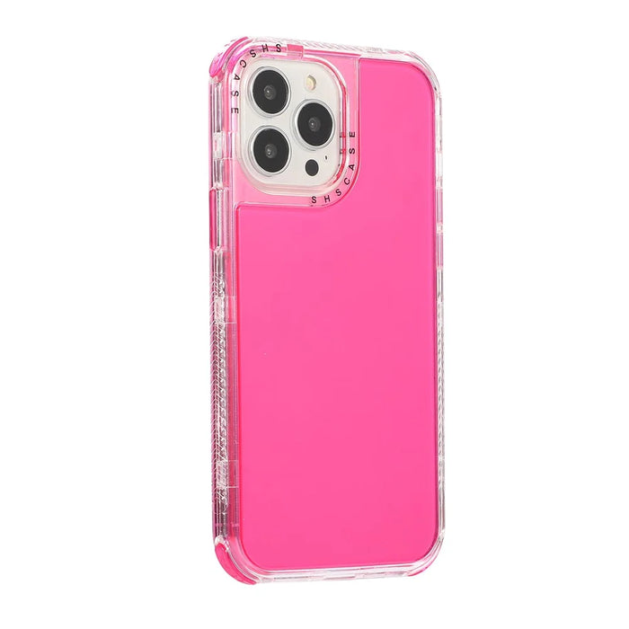 All-round Protective Hard PC+TPU Phone Back Case for iPhone 13 Pro 6.1 inch - Rose - 2