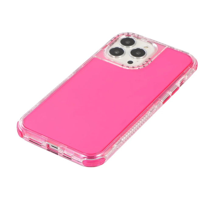 All-round Protective Hard PC+TPU Phone Back Case for iPhone 13 Pro 6.1 inch - Rose - 4
