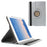 360 Degree Rotary Stand Litchi Grain Smart Leather Case for iPad Air 2 - Silver - 1