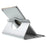 360 Degree Rotary Stand Litchi Grain Smart Leather Case for iPad Air 2 - Silver - 5