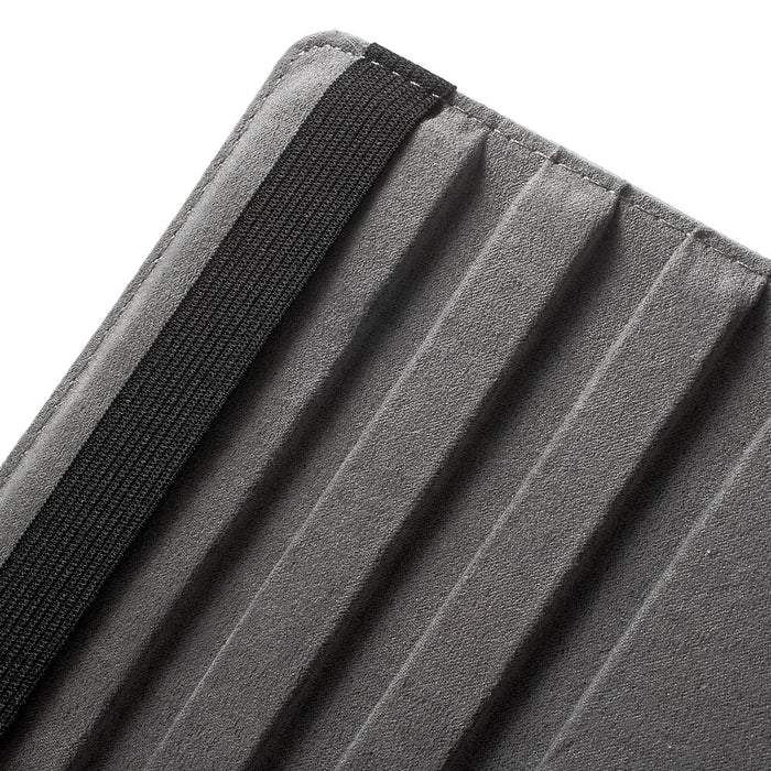 360 Degree Rotary Stand Litchi Grain Smart Leather Case for iPad Air 2 - Silver - 7