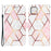 Shockproof Stand Flip Folio Splicing Marble Pattern Leather Wallet Phone Cases with Wrist Strap for iPhone 13 6.1 inch - Pink/White - 1