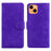 Pure Color Drop-resistant Leather Mobile Phone Cover Case for iPhone 13 6.1 inch - Purple - 1
