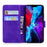 Pure Color Drop-resistant Leather Mobile Phone Cover Case for iPhone 13 6.1 inch - Purple - 5