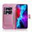 Pattern Printing PU Leather Wallet Leather Stand Folio Flip Protective Cover with Magnetic Closure for iPhone 13 6.1 inch - Lily - 5