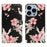 Pattern Printing Leather Wallet Stand Case Shell for iPhone 13 Pro Max 6.7 inch - Azalea - 1