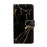 Pattern Printing PU Leather Cell Phone Protector Cover for iPhone 13 6.1 inch - Black Gold - 2