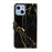 Pattern Printing PU Leather Cell Phone Protector Cover for iPhone 13 6.1 inch - Black Gold - 3