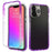 Transparent Gradient Color Clear TPU + PC Case for iPhone 13 Pro Max 6.7 inch - Purple - 1