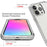 Transparent Anti-drop Gradient Color Clear TPU + PC Shell for iPhone 13 Pro 6.1 inch - Black - 5