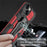 All-round Protective Back Clip Kickstand Design Phone Cover with Metal Sheet for iPhone 13 mini 5.4 inch - Red - 2