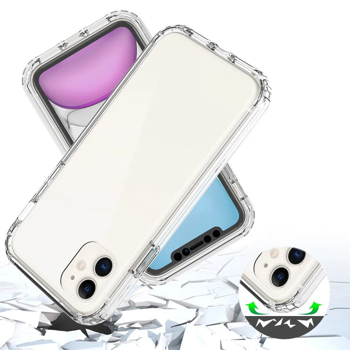 Anti-scratch Detachable 2-in-1 Transparent Gradient Color Clear TPU + PC Shell for iPhone 11 6.1 inch - Transparent - 3