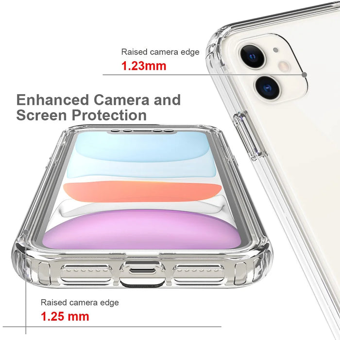 Anti-scratch Detachable 2-in-1 Transparent Gradient Color Clear TPU + PC Shell for iPhone 11 6.1 inch - Transparent - 5
