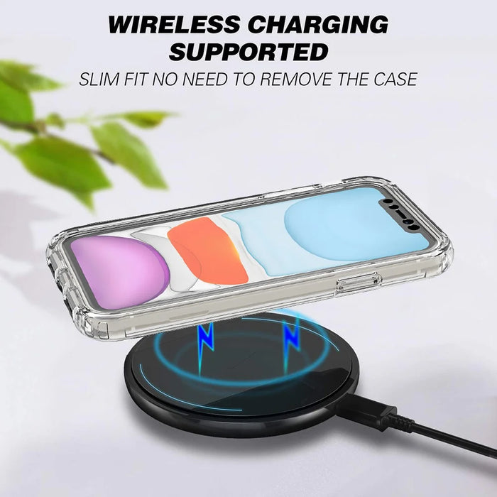 Anti-scratch Detachable 2-in-1 Transparent Gradient Color Clear TPU + PC Shell for iPhone 11 6.1 inch - Transparent - 7