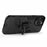 Well-protected 2-in-1 PC TPU Hybrid Cover Case with Ring Holder Kickstand for iPhone 13 Pro Max 6.7 inch - Black - 4