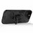 Anti-drop 2-in-1 PC TPU Hybrid Case with Ring Holder Kickstand for iPhone 13 6.1 inch - Black - 4