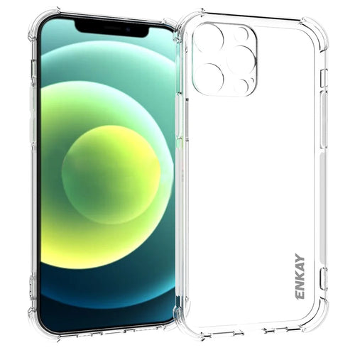 ENKAY HAT PRINCE High Transparency Soft Anti-Drop TPU Cover Case with Anti-slip Strip on the Side for iPhone 13 Pro 6.1 inch - 1