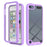 Full Coverage PC + TPU Hybrid Case Phone Shell with PET Screen Protector for iPod Touch (2019)/ 6/5 - Purple - 1