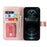 R61 Texture PU Leather Wallet Mobile Cover Shell for iPhone 12 6.1 inch - Rose Gold - 6