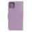 Owl Tree Imprint Wallet Stand Design PU Leather Case Protector with Wrist Strap for iPhone 13 Pro 6.1 inch - Light Purple - 3