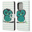 Wallet Cute Pattern Printing PU Leather Stand Feature Flip Cover for iPhone 13 Pro 6.1 inch - Green Owl - 1