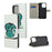 Wallet Cute Pattern Printing PU Leather Stand Feature Flip Cover for iPhone 13 Pro 6.1 inch - Green Owl - 6