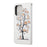 Magnetic Clasp Closure Stylish Pattern Cross Texture Leather Wallet Stand Case for iPhone 13 Pro 6.1 inch - Cats On The Tree - 3