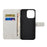 Magnetic Clasp Closure Stylish Pattern Cross Texture Leather Wallet Stand Case for iPhone 13 Pro 6.1 inch - Cats On The Tree - 5