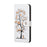 Magnetic Clasp Closure Stylish Pattern Cross Texture Leather Wallet Stand Case for iPhone 13 Pro 6.1 inch - Cats On The Tree - 6