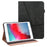 Plain Stitching Leather Tablet Cover with Card Holder and Auto Wake/Sleep Function for iPad mini 4/(2019) 7.9 inch - Black - 1