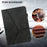 Plain Stitching Leather Tablet Cover with Card Holder and Auto Wake/Sleep Function for iPad mini 4/(2019) 7.9 inch - Black - 2