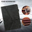 Auto Wake/Sleep Function Plain Leather Tablet Cover with Card Holder and Foldable Stand for iPad 10.2 (2021)/(2020)/(2019) - Black - 2