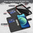Light Spot Decor Patterned Leather Wallet Case for iPhone 13 - Gold Butterfly - 2