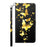 Light Spot Decor Patterned Leather Wallet Case for iPhone 13 - Gold Butterfly - 7