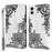 Stand 3D Pattern Printing PU Leather Wallet Magnetic Flip Folio Cover with Strap for iPhone 13 Pro Max 6.7 inch - Lace Flower - 1