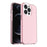 Transparent Anti-impact PC+TPU Phone Back Case for iPhone 13 Pro Max 6.7 inch - Pink - 1