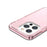 Transparent Anti-impact PC+TPU Phone Back Case for iPhone 13 Pro Max 6.7 inch - Pink - 5