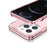 Anti-scratch Transparent PC+TPU Phone Back Case for iPhone 13 Pro 6.1 inch - Pink - 6