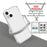 Transparent PC+TPU Back Case Shock-resistant Cover for iPhone 13 mini 5.4 inch - Transparent - 2