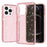 Glitter Bling Powder Phone Case for iPhone 13 Pro Max 6.7 inch, Soft TPU + PC Shockproof Scratch-resistant Cover - Pink - 7