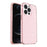 For iPhone 13 Pro Clear Bling Sparkly Powder Glitter Shiny Soft TPU + Hard PC Back Cover - Pink - 1