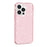 For iPhone 13 Pro Clear Bling Sparkly Powder Glitter Shiny Soft TPU + Hard PC Back Cover - Pink - 3
