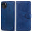 Full Protective Folio Flip Leather Wallet Phone Stand Cover Casing for iPhone 13 6.1 inch - Blue - 1