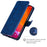 Full Protective Folio Flip Leather Wallet Phone Stand Cover Casing for iPhone 13 6.1 inch - Blue - 2