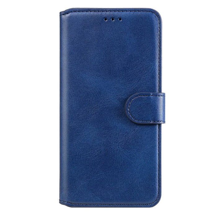 Full Protective Folio Flip Leather Wallet Phone Stand Cover Casing for iPhone 13 6.1 inch - Blue - 5