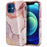 Water Transfer Printing Anti Scratch PC + TPU Phone Case Shell for iPhone 12 /12 Pro - Style G - 1