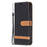 For iPhone 13 Pro Max 6.7 inch Wallet Design Drop-Proof Jeans Cloth Splicing Leather Stand Phone Cover - Black - 2