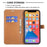 For iPhone 13 Pro Max 6.7 inch Wallet Design Drop-Proof Jeans Cloth Splicing Leather Stand Phone Cover - Black - 5
