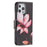 PU Leather Wallet Pattern Printing Stand Feature Magnetic Flip Cover for iPhone 13 Pro 6.1 inch - Lotus - 3